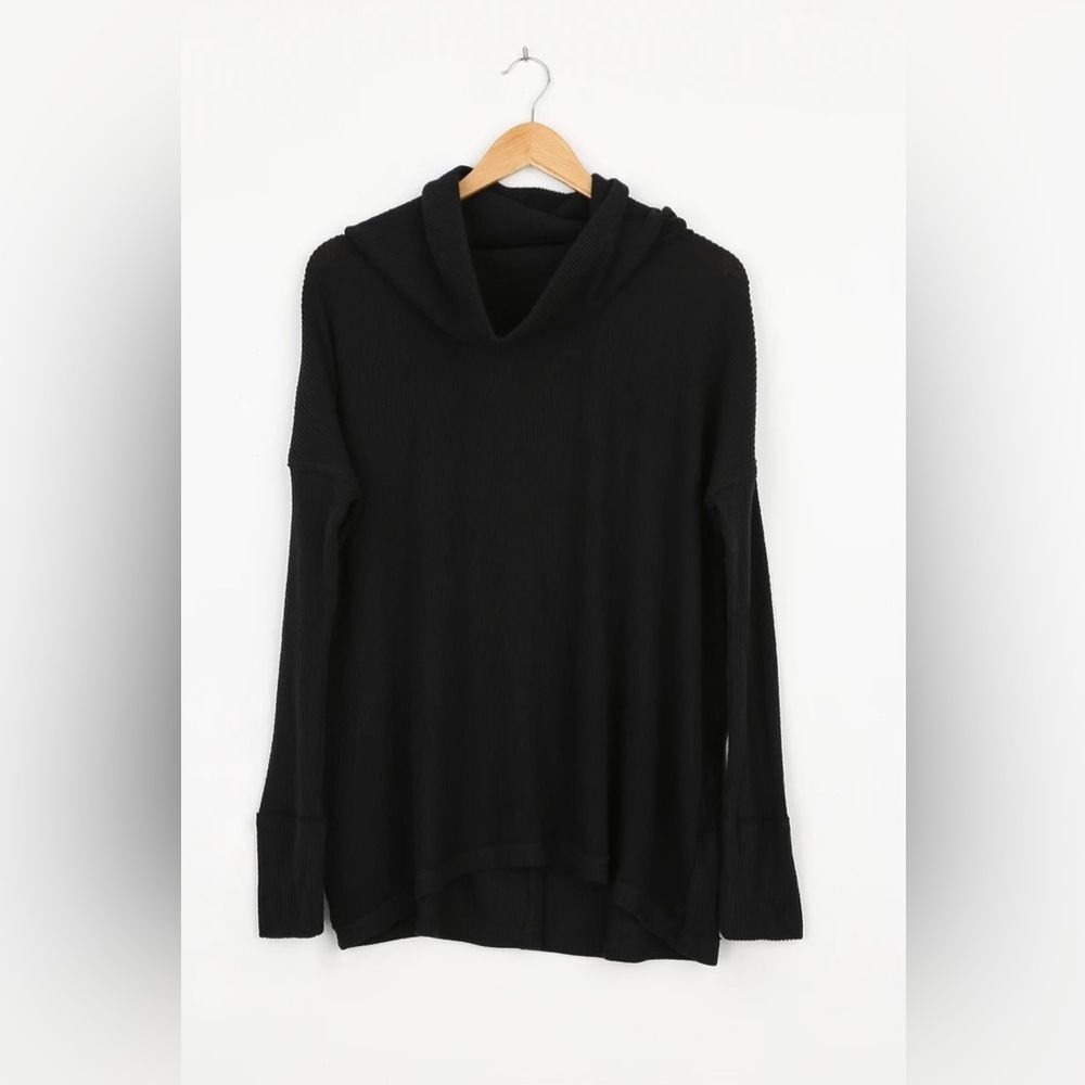 NWT Free People Juicy Long Sleeve Top in Black - Picture 7 of 11